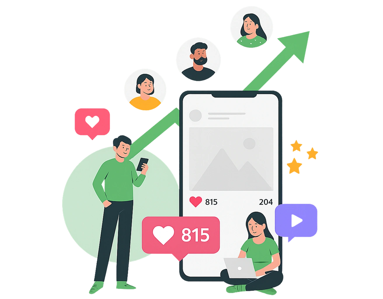 Increase Instagram followers, TikTok likes and views with safe, fast delivery