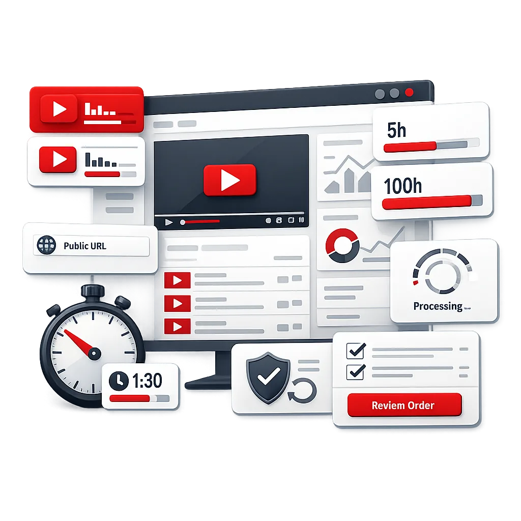 YouTube watch-hour packages for channel goals