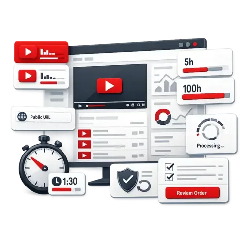 YouTube watch-hour packages for channel goals