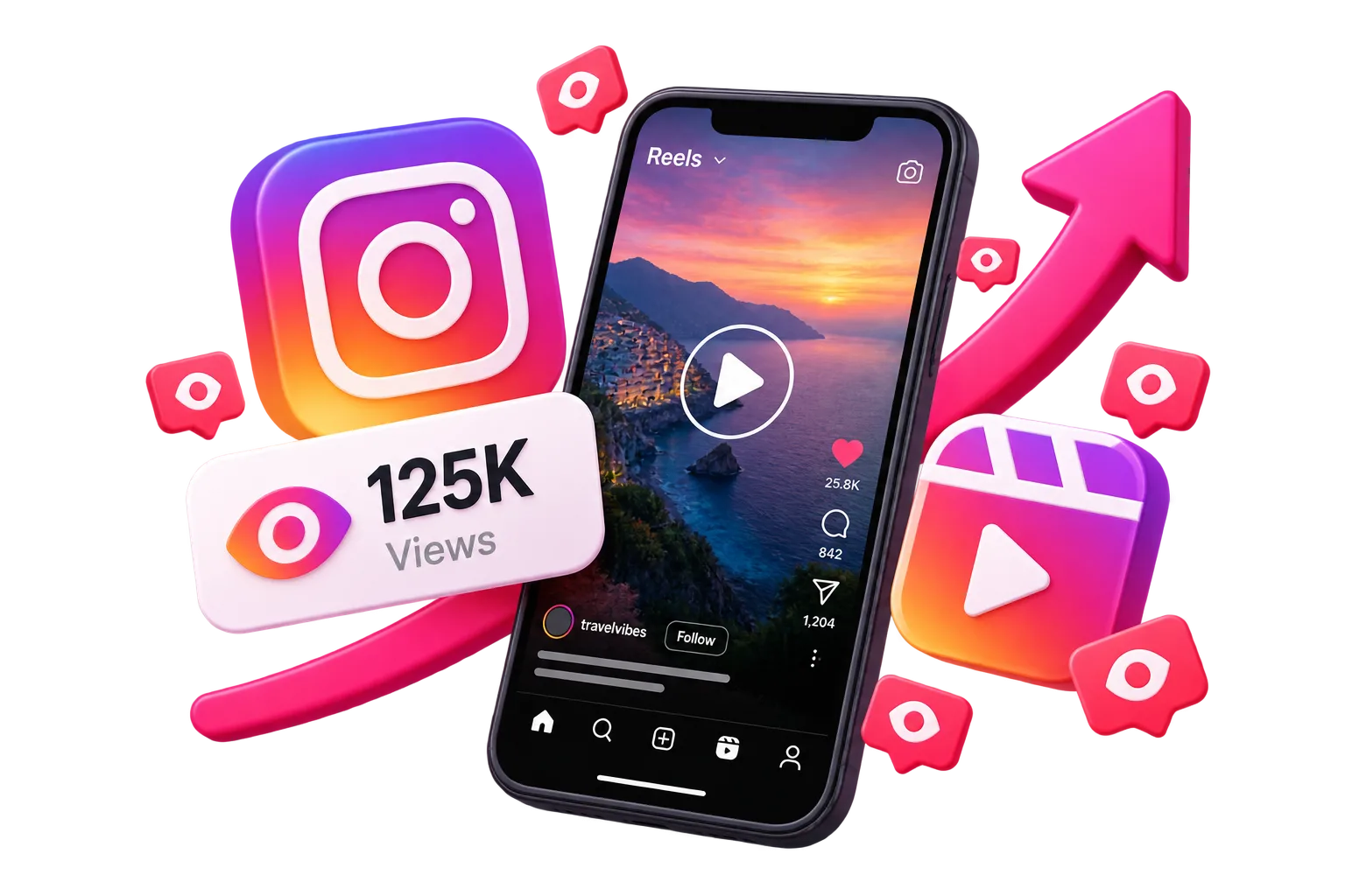 Instagram views for Reels and video posts