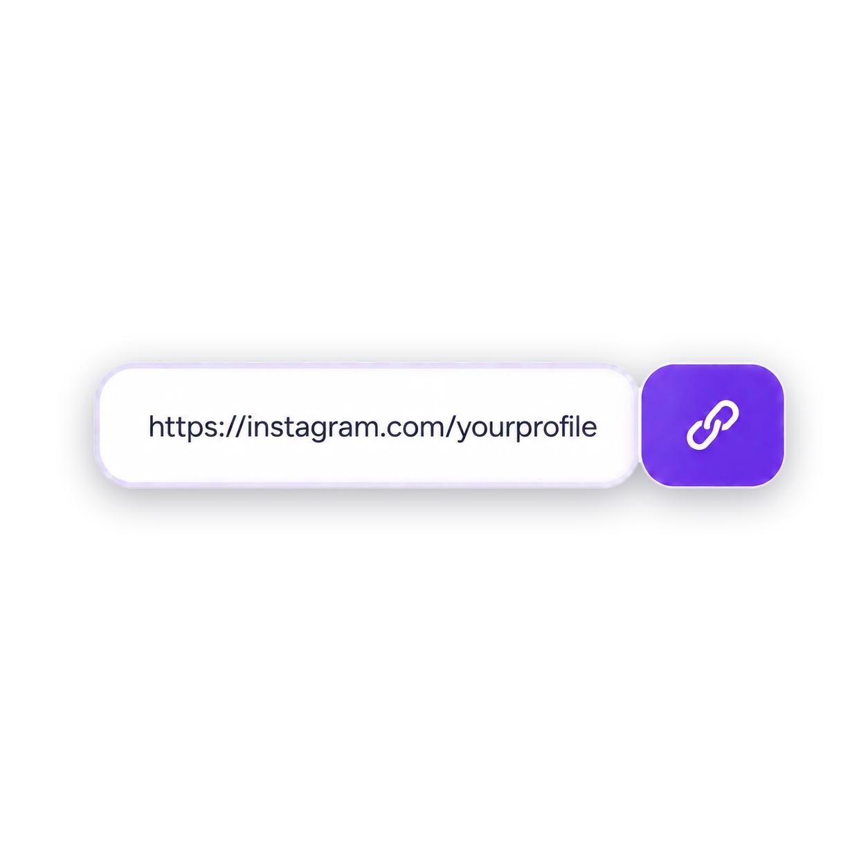 Enter your profile link step preview